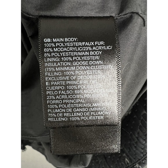 The North Face Women's Down Jacket Coat XS Puffer Parka Warm Black Hooded - Picture 10 of 12